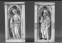 Gabled panel (fragment of a polyptych), 3 registers, 1 arch across (tabernacle) (Front, separate)