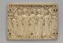 Panel (fragment of a casket), 5 arches across (frise d'arcatures; coffret) (Front)