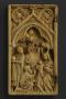 Wing, left (fragment of a diptych), 1 register, 1 arch across (plaquette) (Front)