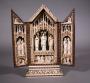 Gabled triptych, 2 registers, with arches (Front, open)