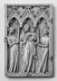 Wing, left (fragment of a diptych), 1 register, 3 arches across (frise d'arcatures; plaquette) (Front)