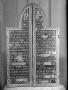 Gabled composite panel (possibly fragment of a triptych or polyptych), 2 registers, 3 arches across (Back)