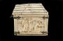 Casket, with arches (coffret; frise d'arcatures) (End, right)