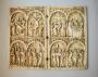 Diptych, 2 registers, 2 arches across (colonnettes; frise d'arcatures) (Front)
