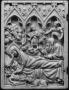 Wing, left (fragment of a diptych), 1 register, 3 arches across (plaquette; frise d'arcatures) (Front)