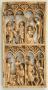 Openwork wing, right (fragment of a diptych), 2 registers, 4 arches across (frise d'arcatures; colonnettes; plaque ajourée) (Front)