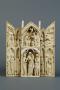 Gabled polyptych, 2 registers (tabernacle; frise d'arcatures; colonnettes) (Front)
