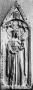 Gabled centre panel (fragment of a diptych or polyptych), 1 register, 1 arch across (Front)