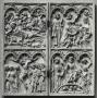 Diptych, 2 registers, 3 arches across (Front)