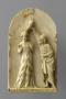 Rounded-top panel (fragment of a diptych), 1 register; reused as a pax (baiser de paix) (Front)