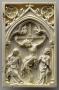 Wing, right (fragment of a diptych), 1 register, 1 arch across (plaquette; colonnettes) (Front)