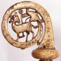 Head of painted crozier (crosse) (Side)