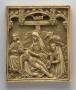 Wing, right (fragment of a diptych), 1 register, 3 arches across (plaquette) (Front)