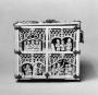 Openwork casket, with arches (coffret; colonnettes) (End, right)