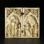 Diptych, 1 register, 1 arch across (plaquettes) (Front)