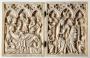 Diptych, 1 register, 3 arches across (frise d'arcatures; plaquettes) (Front)