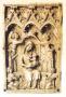 Wing, left (fragment of a diptych), 1 register, 2 arches across (frise d'arcatures; plaquette) (front)