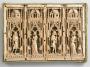 Openwork panel (part of a casket; lid), 1 register, 4 arches across (plaque ajourée; frise d'arcatures; coffret) (Front)