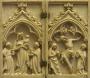 Diptych, 1 register, 1 arch across (plaquettes) (Front)