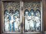 Diptych, 1 register, 3 arches across (frise d'arcatures; plaquettes) (Front)