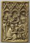 Wing, left (fragment of a diptych), 1 register, 3 arches across (plaquette; frise d'arcatures) (Front)