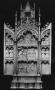 Triptych, 3 registers, with arches (tabernacle; colonnettes; frise d'arcatures) (Front (open))