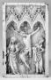 Wing, right (fragment of a diptych), 1 register, 3 arches across (plaquette; frise d'arcatures) (Front)