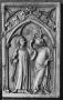 Double-sided writing tablet cover, 1 register, 1 arch across (plaquette; tablette à écrire; colonnettes) (Front)