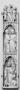 Panel (fragment of a polyptych or tabernacle), 3 registers, 1 arch across (Front)