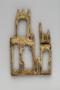 Openwork diptych, 3 registers (colonnettes; ajouré) (Back, broken fragment)