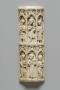 Writing tablet or lid of a weights and scale box, 2 registers, 3 arches across (frise d'arcatures; tablette à écrire) (Front)