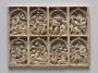 Openwork panel (possibly fragment of a casket), 2 registers, 4 arches across (colonnettes; frise d'arcatures; plaque ajourée) (Front)