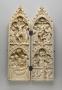 Gabled diptych, 2 registers, 1 arch across (Front)