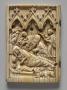 Wing, left (fragment of a diptych), 1 register, 3 arches across (plaquette; frise d'arcatures) (Front)