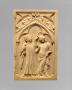 Double-sided writing tablet cover, 1 register, 1 arch across (plaquette; tablette à écrire; colonnettes) (Side 2)