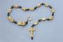 Complete rosary of 12 beads, 3 faces, with crucifix pendant (chapelet)