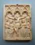 Wing, left (fragment of a diptych), 1 register, 3 arches across (plaquette, frise d'arcatures) (Front)