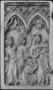 Diptych, 1 register, 2 arches across, bands of rosettes (frise d'arcatures; plaquette; décor de roses) (Wing, left)