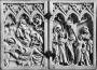 Diptych, 1 register, 3 arches across (frise d'arcatures; plaquettes) (Front)