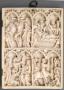 Wing, right (fragment of a diptych), 2 registers, 4 arches across (colonnettes; frise d'arcatures) (Front)