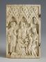 Wing, left (fragment of a diptych), 1 register, 3 arches across (frise d'arcatures; plaquette) (Front)