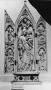 Gabled triptych, 2 registers, with base (tabernacle) (Front)