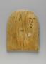 Rounded-top panel (probably once part of a pax), 1 register (baiser de paix) (Back)