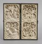 Diptych, 2 registers, with quatrefoils (quatre-feuilles) (Front)