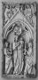 Wing, left (fragment of a diptych), 1 register, 1 arch across (plaquette) (Front)