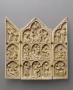 Gabled triptych, 3 registers, arches (colonnettes) (Front)