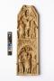 Gabled panel (centre panel; fragment of a triptych or polyptych), 2 registers, 1 arch across (Front)