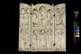 Rounded-top triptych (originally gabled triptych), 2 registers, 2 arches across and 3 arches across (frise d'arcatures; colonnettes) (Front)