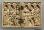 Diptych, 1 register, 3 arches across (plaquettes; frise d'arcatures) (Front)