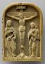 Rounded-top panel (possibly a pax), 1 register (baiser de paix) (Front)